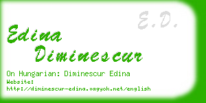 edina diminescur business card